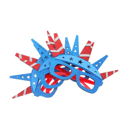 ULDIGI 3 Stück Patriotische Independence Day Sonnenbrille mit Statue Of Liberty Design Rutschfest Bequemes Material Auffälliges Partyzubehör für Feiern und Festliche Anlässe ULDIGI 3 Stück Patriotische Independence Day Sonnenbrille mit Statue Of Liberty Design Rutschfest Bequemes Material Auffälliges Partyzubehör für Feiern und Festliche Anlässe von ULDIGI