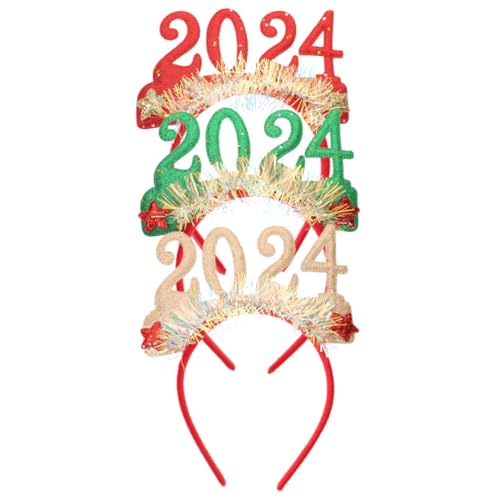 ULDIGI 3 Stück Teiliges Glitzer-haarband mit Zahlen und Sternen Festliches Stirnband aus Kunststoff für Silvester und Weihnachtsfeiern Bequem Formbeständig Party Haaraccessoires für Damen ULDIGI 3 Stück Teiliges Glitzer-haarband mit Zahlen und Sternen Festliches Stirnband aus Kunststoff für Silvester und Weihnachtsfeiern Bequem Formbeständig Party Haaraccessoires für Damen von ULDIGI
