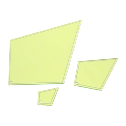 ULDIGI 3 Teiliges Deckenmaschinenzubehör Licht Für Kunststoff Handplattenmuster Werkzeuge Lineal Messung DIY Kleidung Und Vorlagen Vorlage Quilt Kunst Schablonen ULDIGI 3 Teiliges Deckenmaschinenzubehör Licht Für Kunststoff Handplattenmuster Werkzeuge Lineal Messung DIY Kleidung Und Vorlagen Vorlage Quilt Kunst Schablonen von ULDIGI