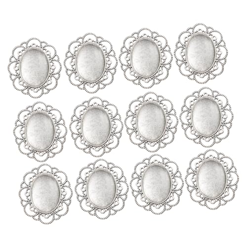ULDIGI 30 Stück Teiliges Brooch Making Bezel aus Legierung mit Glasdomes DIY Broschüren Tabletts für Personalisierte Schmuckherstellung Retro Design Geeignet für Bastler und ULDIGI 30 Stück Teiliges Brooch Making Bezel aus Legierung mit Glasdomes DIY Broschüren Tabletts für Personalisierte Schmuckherstellung Retro Design Geeignet für Bastler und von ULDIGI