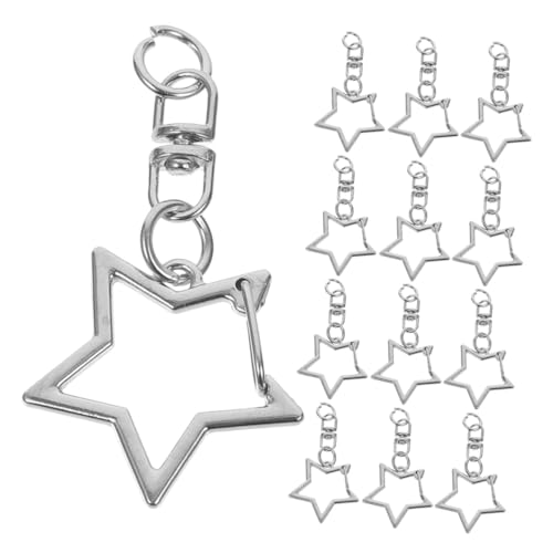 ULDIGI 30 Stück Teiliges Sternförmiges Schlüsselanhänger Metallhaken mit Federverschluss und Offenem Sprungring Robuster Aufhängebügel für DIY Schmuck und Schlüsselanhänger Zubehör von ULDIGI