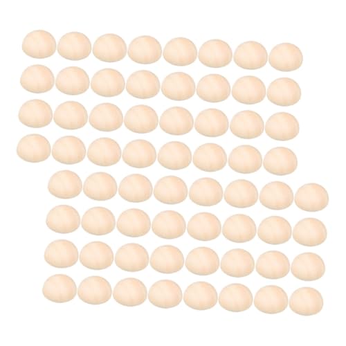 ULDIGI 300 Stück Halbe Holzkugeln, Perlen, 15 Mm, Natürliche, Unbehandelte Holzkugeln, Halbrund, Geteilte Kugeln, Bastelperlen, Mini-halbkugel Für Diy-projekte, Kunsthandwerk von ULDIGI