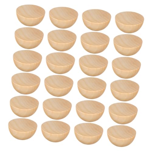 ULDIGI 300 Stück Halbkreis Holzperlen Holz Kugeln Zum Bemalen Für DIY Bastelprojekte Weihnachtsdeko Handwerk Feriendekoration Erwachsene ULDIGI 300 Stück Halbkreis Holzperlen Holz Kugeln Zum Bemalen Für DIY Bastelprojekte Weihnachtsdeko Handwerk Feriendekoration Erwachsene von ULDIGI