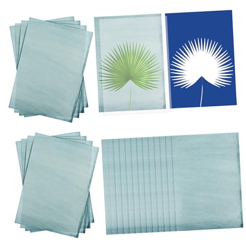 ULDIGI 32 Blatt Teiliges Solar Cyanotypie Druckpapier mit Natürlicher Faser und PVC Unterlage Sonnenaktiviertes Bastelpapier für Scharfe Farbintensive Fotogramme und Kreative Diy-projekte ULDIGI 32 Blatt Teiliges Solar Cyanotypie Druckpapier mit Natürlicher Faser und PVC Unterlage Sonnenaktiviertes Bastelpapier für Scharfe Farbintensive Fotogramme und Kreative Diy-projekte von ULDIGI