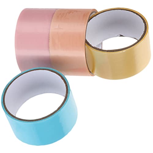 ULDIGI 4 Rollen Perle klebriger Ballband Klebeband Kugel dekoratives Klebeband Dekompression stucky balls Stressabbauende Spielzeuge bunte Klebebänder Bälle, die Bänder herstellen Plastik von ULDIGI