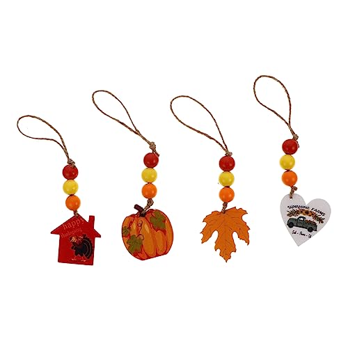 ULDIGI Thanksgiving Quaste Ornamente 4 Stücke Holz Handarbeit Dekorative Ornamente Für Hause von ULDIGI