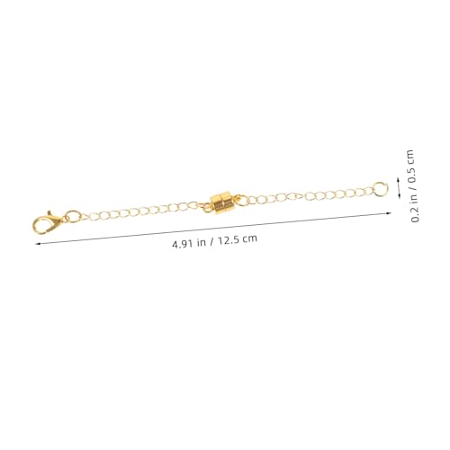 ULDIGI 4 Stück Magnetischer Kettenverlängerer DIY Schmuck Verlängerungsketten für Halsketten Armbänder Fußkettchen Stabile Magnetverschlüsse in Gold und Weiß Flexibel Kombinierbar ULDIGI 4 Stück Magnetischer Kettenverlängerer DIY Schmuck Verlängerungsketten für Halsketten Armbänder Fußkettchen Stabile Magnetverschlüsse in Gold und Weiß Flexibel Kombinierbar von ULDIGI