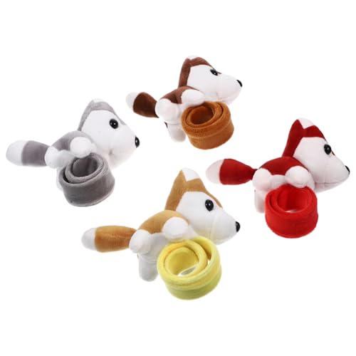 ULDIGI 4 Stück Plüsch Slap Armbänder Tierform Lustige Hunde Plüschspielzeuge für Themenpartys und Leicht und Bequem zu Tragen ULDIGI 4 Stück Plüsch Slap Armbänder Tierform Lustige Hunde Plüschspielzeuge für Themenpartys und Leicht und Bequem zu Tragen von ULDIGI