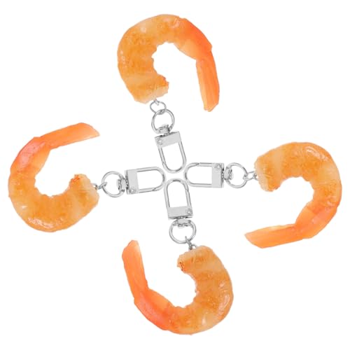 ULDIGI 4 Stück Realistisches Shrimp Schlüsselanhänger aus Langlebigem PVC Kreative Taschen Autoschlüssel Charms Tragbare Essensähnliche Anhänger für Schlüsselbund und Partydeko ULDIGI 4 Stück Realistisches Shrimp Schlüsselanhänger aus Langlebigem PVC Kreative Taschen Autoschlüssel Charms Tragbare Essensähnliche Anhänger für Schlüsselbund und Partydeko von ULDIGI
