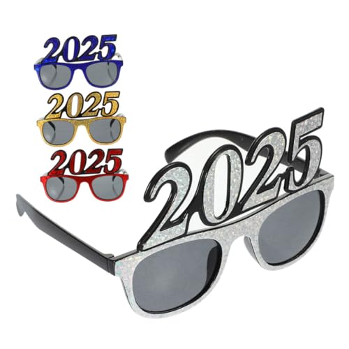ULDIGI 4 Stück Silvester Brillen Partybrillen mit Buntem Laserrahmen Leichte Kompakte Neujahrs-partybrille als Lustiges Foto-requisit für Erwachsene und Familienfeiern ULDIGI 4 Stück Silvester Brillen Partybrillen mit Buntem Laserrahmen Leichte Kompakte Neujahrs-partybrille als Lustiges Foto-requisit für Erwachsene und Familienfeiern von ULDIGI