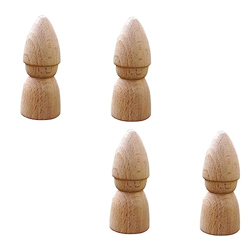 ULDIGI 4 Stück Teiliges DIY Holzpuppen Bemalen Originelles aus Langlebigem Vollholz Fördert Vorstellungskraft und Feinmotorik für Junge Mädchen Kleinkinder und Kreative Bastelstunden ULDIGI 4 Stück Teiliges DIY Holzpuppen Bemalen Originelles aus Langlebigem Vollholz Fördert Vorstellungskraft und Feinmotorik für Junge Mädchen Kleinkinder und Kreative Bastelstunden von ULDIGI