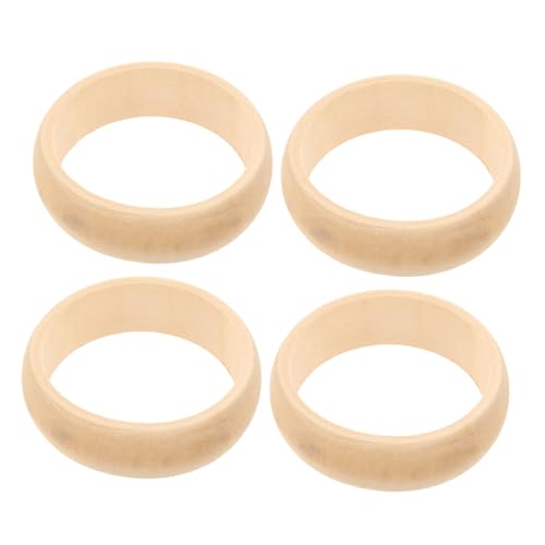 ULDIGI 4 Stück Teiliges Runde Holzringe aus Naturholz für DIY Schmuckherstellung und Bastelprojekte Klassisch Angenehm zu Tragen Vielseitig Gestaltbar Langlebig für Kreative Handarbeiten ULDIGI 4 Stück Teiliges Runde Holzringe aus Naturholz für DIY Schmuckherstellung und Bastelprojekte Klassisch Angenehm zu Tragen Vielseitig Gestaltbar Langlebig für Kreative Handarbeiten von ULDIGI