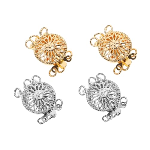 ULDIGI 4 Stück Teiliges Sonnenblume Design Langlebige Metallverschlüsse für Halsketten Armbänder und DIY Schmuckzubehör zum Layering und Perlenarmbänder Basteln ULDIGI 4 Stück Teiliges Sonnenblume Design Langlebige Metallverschlüsse für Halsketten Armbänder und DIY Schmuckzubehör zum Layering und Perlenarmbänder Basteln von ULDIGI
