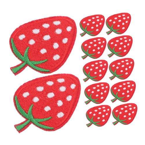 ULDIGI 40 Stück Teiliges Erdbeer Aufnäher zum Aufbügeln und Aufnähen Bestickte Rote Erdbeeren Vielseitig für Kleidung Taschen Schuhe und Hüte Langlebig und Einfach Anzubringen ULDIGI 40 Stück Teiliges Erdbeer Aufnäher zum Aufbügeln und Aufnähen Bestickte Rote Erdbeeren Vielseitig für Kleidung Taschen Schuhe und Hüte Langlebig und Einfach Anzubringen von ULDIGI