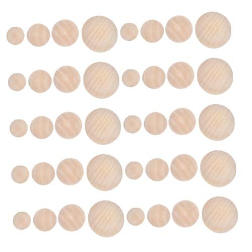 ULDIGI 40 Stück Halbe Holzkugeln Kreatives Graffiti-spielzeug Für Kinder Diy-mini-halbkugel ULDIGI 40 Stück Halbe Holzkugeln Kreatives Graffiti-spielzeug Für Kinder Diy-mini-halbkugel von ULDIGI