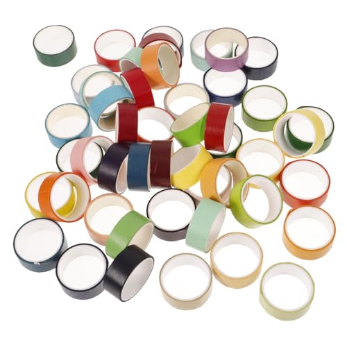 ULDIGI 48Rollen Dekorative Washi Tapes Breites DIY Klebeband für Scrapbooking Bastelprojekte und Schulbedarf Einfach Abreißbar und Rückstandsfrei Entfernbar Vielseitig von ULDIGI