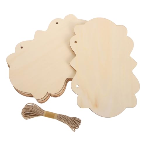 ULDIGI 5 Stück Holztafeln zum Basteln Unbemalte Hängende Holzschilder mit Juteseil Blanke Holztafeln für DIY Kunstprojekte Bemalbare Tür Wanddekoration ULDIGI 5 Stück Holztafeln zum Basteln Unbemalte Hängende Holzschilder mit Juteseil Blanke Holztafeln für DIY Kunstprojekte Bemalbare Tür Wanddekoration von ULDIGI