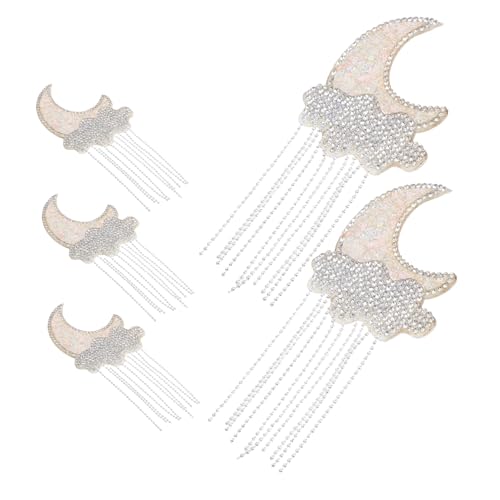 ULDIGI 5 Stück Reparaturzuschuss Selbstklebende Kristall Strass Hosen Kristall Patches Zum Aufkleben Für Kleidung Kleidungsflicken Quaste Strass Applikation Taschen Glitzer von ULDIGI