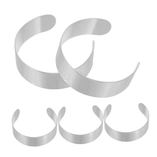 ULDIGI 5 Stück Teiliges Armbandrohling Offene Metall Manschette Verstellbar Komfortabel Geeignet für Damen DIY Schmuckzubehör für Armreifen Gestaltung ULDIGI 5 Stück Teiliges Armbandrohling Offene Metall Manschette Verstellbar Komfortabel Geeignet für Damen DIY Schmuckzubehör für Armreifen Gestaltung von ULDIGI