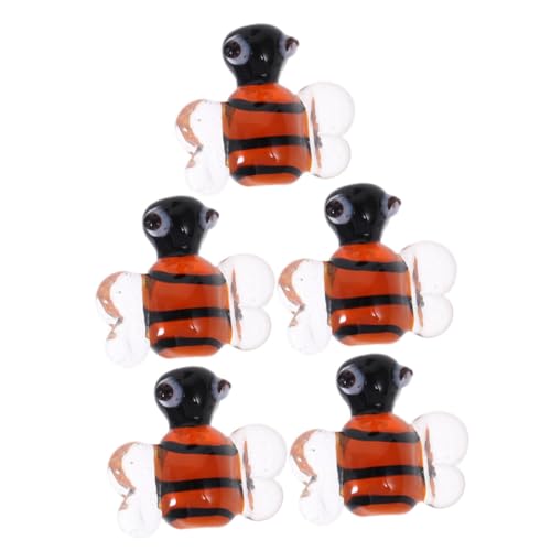 ULDIGI 5 Stück Teiliges Bienen Charms aus Glas für Schmuckherstellung Langlebige Kleine Anhänger für Armbänder Halsketten und Ohrringe Kawaii Bienenschmuck DIY Bastelbedarf für Frauen ULDIGI 5 Stück Teiliges Bienen Charms aus Glas für Schmuckherstellung Langlebige Kleine Anhänger für Armbänder Halsketten und Ohrringe Kawaii Bienenschmuck DIY Bastelbedarf für Frauen von ULDIGI