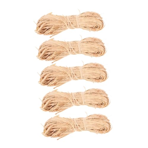 ULDIGI 5 Stück Teiliges Natürlicher Raffia-grasband Nachhaltiges Bastband mit Rustikalem Flair Strapazierfähiges Bastseil für Blumensträuße Diy-verpackung Kreative Bastelprojekte und ULDIGI 5 Stück Teiliges Natürlicher Raffia-grasband Nachhaltiges Bastband mit Rustikalem Flair Strapazierfähiges Bastseil für Blumensträuße Diy-verpackung Kreative Bastelprojekte und von ULDIGI