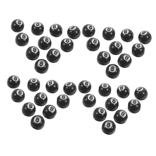 ULDIGI 50 Pcs Billard Perlen Acryl Nr. 8 Perlen Runden Losen Perlen Billard Spacer Ball Spacer Perlen Für DIY -armband Halskette Ohrringe Schmuck Herstellung von ULDIGI