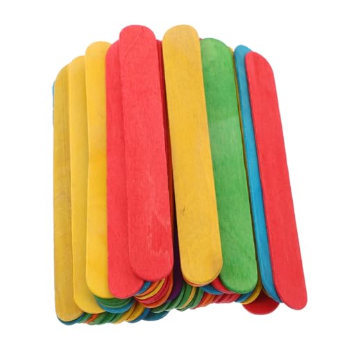 ULDIGI 50 Stück Bunte Jumbo Eisstiele aus Holz zum Basteln Extra Breit und Langlebige Bastelhölzer für Kreative DIY Kunstprojekte für Schule und Zuhause ULDIGI 50 Stück Bunte Jumbo Eisstiele aus Holz zum Basteln Extra Breit und Langlebige Bastelhölzer für Kreative DIY Kunstprojekte für Schule und Zuhause von ULDIGI