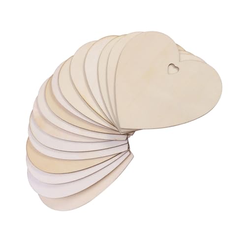ULDIGI 50 Stück Herzförmige Holzscheiben mit Rinde Blanko Holzkreise zum Basteln und Verzieren Beidseitig Glatt Geschliffen Natürliche Holzfarbe für DIY Handwerk und Scrapbooking ULDIGI 50 Stück Herzförmige Holzscheiben mit Rinde Blanko Holzkreise zum Basteln und Verzieren Beidseitig Glatt Geschliffen Natürliche Holzfarbe für DIY Handwerk und Scrapbooking von ULDIGI