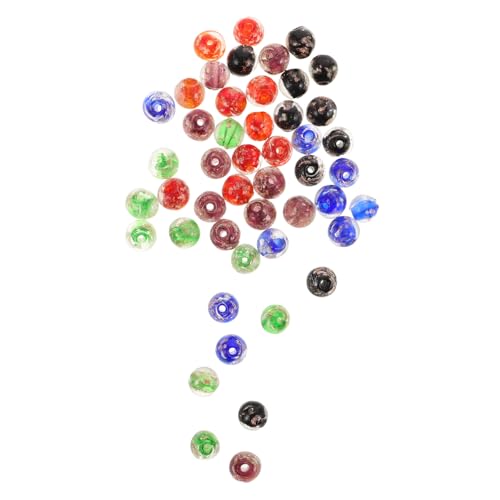 ULDIGI 50 Stück Leuchtende Glasperlen für Schmuckherstellung Nachtleuchtende Runde Spacer Perlen in Blau Schwarz Grün Rot Lila Diy Armband Halskette Ohrring Zubehör ULDIGI 50 Stück Leuchtende Glasperlen für Schmuckherstellung Nachtleuchtende Runde Spacer Perlen in Blau Schwarz Grün Rot Lila Diy Armband Halskette Ohrring Zubehör von ULDIGI