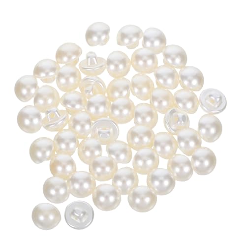 ULDIGI 50 Stück Perlenknöpfe Rund Dekorativ Halbkugelförmige Knöpfe Für Strickjacken Hemden Chiffon Stoffe Nähen Basteln Cremeweiß ULDIGI 50 Stück Perlenknöpfe Rund Dekorativ Halbkugelförmige Knöpfe Für Strickjacken Hemden Chiffon Stoffe Nähen Basteln Cremeweiß von ULDIGI