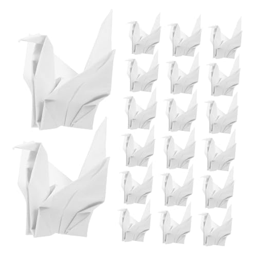 ULDIGI 50 Stück Vorgefertigte Origami Papierkraniche Weiß Handgefertigte Japanische -dekoration für Hochzeit Shower Party Leichte DIY Girlanden und Fotorequisiten Vielseitig Einsetzbar von ULDIGI