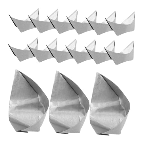 ULDIGI 500 Stück Origami Opferbarren Mini Barren Opferprodukte Opferbarren Ahnengeld Massenanbetung Chinesische Barren Yuan Bao Ahnengeld Papier Silber von ULDIGI