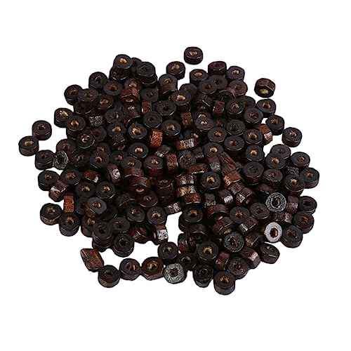 ULDIGI 500Stücke DIY Holzperlen Lose Perlen für Schmuckherstellung Bastelzubehör Braune Farbe für Armbänder und Ohrringe ULDIGI 500Stücke DIY Holzperlen Lose Perlen für Schmuckherstellung Bastelzubehör Braune Farbe für Armbänder und Ohrringe von ULDIGI