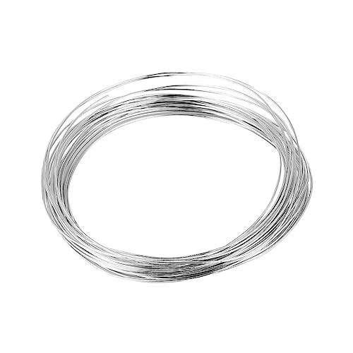 ULDIGI 5Rolle Aluminiumdraht für DIY Schmuck Flexibler Metalldraht Silber pro Rolle für Bastelarbeiten Geldbaum und Handwerksprojekte von ULDIGI