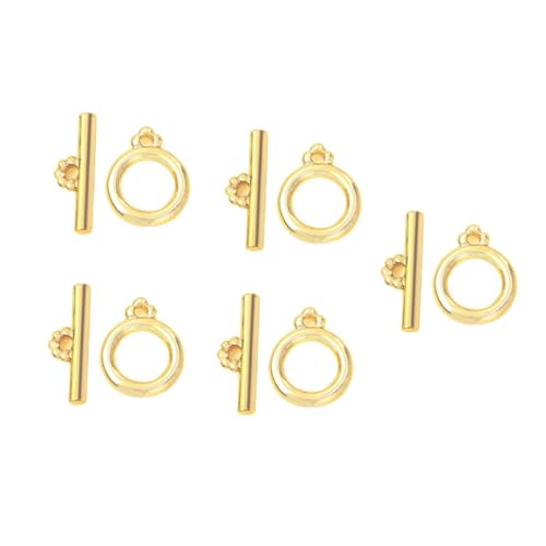 ULDIGI 5Sätze Teiliges Goldene Ot Verschlüsse für DIY Schmuckzubehör Langlebige Bar Verschlüsse Verbindungselemente für Armbänder und Glänzende von ULDIGI