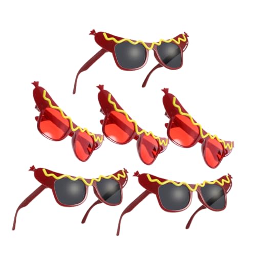 ULDIGI 6 Stück Hot Dog Kostümbrille Wiederverwendbar Transparentes Design Für Erwachsene Partyaccessoires Festliche Verkleidung Foto Requisiten ULDIGI 6 Stück Hot Dog Kostümbrille Wiederverwendbar Transparentes Design Für Erwachsene Partyaccessoires Festliche Verkleidung Foto Requisiten von ULDIGI