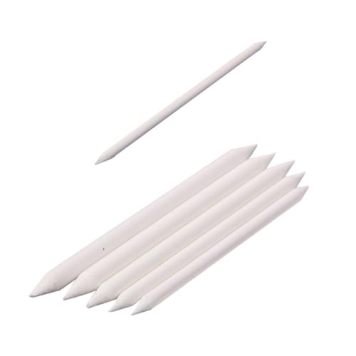 ULDIGI 6 Stück Teiliges Art Paper Drawing Tools Blending Stumps Smudge Erase Tool für Künstler Schüler zum Skizzieren und Schattieren Weiße Papierwischer für Feine Striche und Highlights von ULDIGI