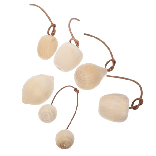 ULDIGI 6 Stück Teiliges DIY Holz Früchte Deko Unbemalt zum Bemalen Glatte Oberfläche Kreative Bastelanhänger mit Apfel Birne Zitrone Kirsche und Kiwi Handgemachte Wohnraumdekoration ULDIGI 6 Stück Teiliges DIY Holz Früchte Deko Unbemalt zum Bemalen Glatte Oberfläche Kreative Bastelanhänger mit Apfel Birne Zitrone Kirsche und Kiwi Handgemachte Wohnraumdekoration von ULDIGI