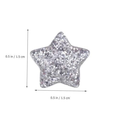 ULDIGI 60 Stück Flache Resin Sternperlen ohne Bunte Glitzer Fünfzackige Cabochons für DIY Bastelarbeiten Schmuckherstellung und Dekoration ULDIGI 60 Stück Flache Resin Sternperlen ohne Bunte Glitzer Fünfzackige Cabochons für DIY Bastelarbeiten Schmuckherstellung und Dekoration von ULDIGI
