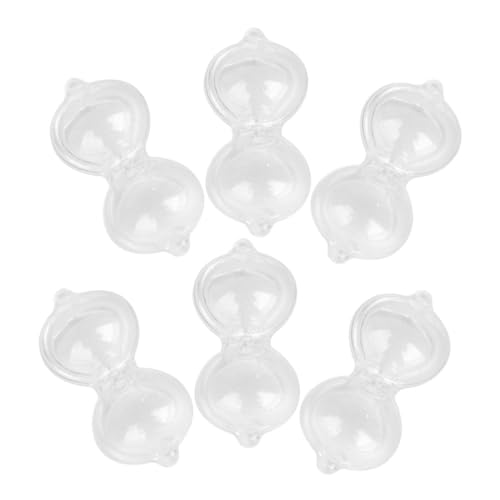 ULDIGI 6pcs Mini -sandglas -timer Schlüsselbundzubehör Süßes Erdnussform -sand -timer Dekorative Plastik -sandglas Für Büroküche Badezimmer von ULDIGI