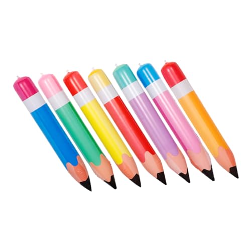 ULDIGI 7 Stück Teiliges Aufblasbare PVC Bleistift Deko Bunte Riesenstifte zum Aufhängen Farbenfrohe Klassenzimmer Dekoration für Schulanfang Party und Fotorequisiten Vielseitig und ULDIGI 7 Stück Teiliges Aufblasbare PVC Bleistift Deko Bunte Riesenstifte zum Aufhängen Farbenfrohe Klassenzimmer Dekoration für Schulanfang Party und Fotorequisiten Vielseitig und von ULDIGI
