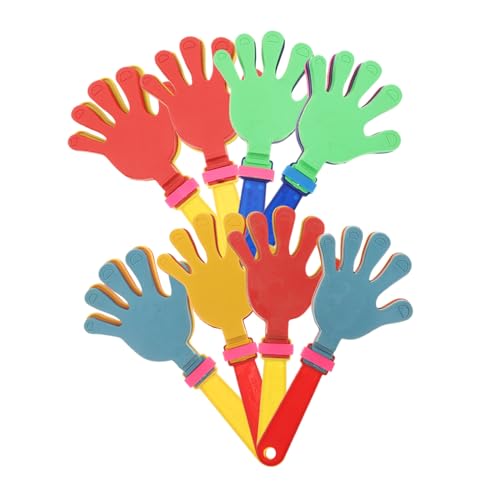 ULDIGI 8 Stück Teiliges Kunststoff Handklatscher Party Lärmmacher Handklatsche für Erwachsene Sichere Handklöppel mit Glatten Kanten als Partyspielzeug und Geburtstags mitgebsel ULDIGI 8 Stück Teiliges Kunststoff Handklatscher Party Lärmmacher Handklatsche für Erwachsene Sichere Handklöppel mit Glatten Kanten als Partyspielzeug und Geburtstags mitgebsel von ULDIGI
