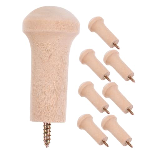 ULDIGI 8 Stück Teiliges Naturbelassene Holz Garderobenhaken Türmontage Robust Vielseitig für Mäntel Handtücher Taschen Nachhaltige Wandhaken für Kleine Räume und Wohnung ULDIGI 8 Stück Teiliges Naturbelassene Holz Garderobenhaken Türmontage Robust Vielseitig für Mäntel Handtücher Taschen Nachhaltige Wandhaken für Kleine Räume und Wohnung von ULDIGI