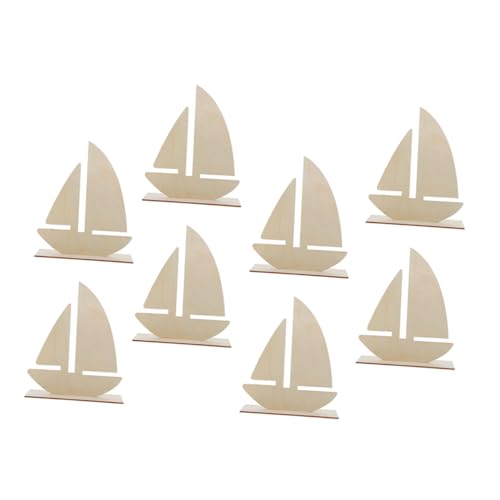ULDIGI 8 Stück Unvollendetes Teiliges Holz Segelboot Modell Bausatz DIY zum Bemalen Bastelprojekt für Zuhause Handgefertigte Dekoration und Kunsthandwerk ULDIGI 8 Stück Unvollendetes Teiliges Holz Segelboot Modell Bausatz DIY zum Bemalen Bastelprojekt für Zuhause Handgefertigte Dekoration und Kunsthandwerk von ULDIGI