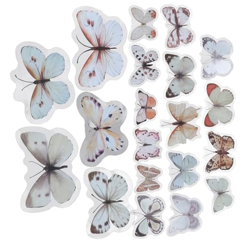 ULDIGI Schmetterlings-wandaufkleber 80 Stück Scrapbook- Pet-planer Klebstoffe Aufkleber Für Scrapbooking Und Basteln von ULDIGI
