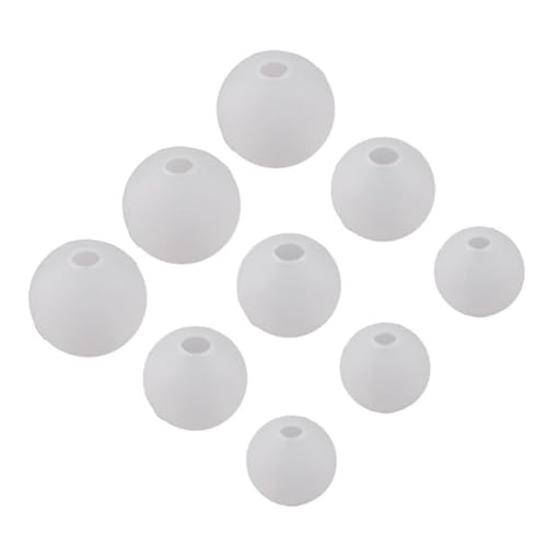 ULDIGI 9 Stück Teiliges DIY Silikon Gießform Kugelform Wiederverwendbare Flexible Epoxidharz Mold für Schmuck Basteln Kreative Handwerksprojekte von ULDIGI