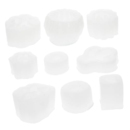 ULDIGI 9 Stück Teiliges Sukkulenten Silikonformen Detailreiche Kaktus Kerzen Gießformen Langlebige DIY Silikonform für Kerzen Seifen Harz und Handwerksdekoration Einfach zu Reinigen von ULDIGI