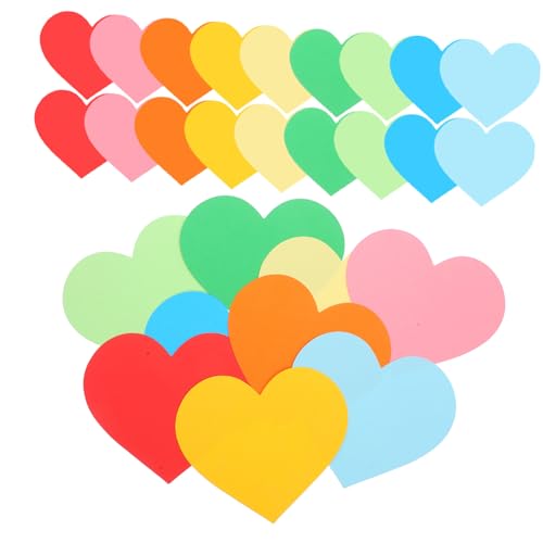 ULDIGI 90 Stück Teiliges Papierherzen Bastelprojekte mit Kinderfreundlichen Vorgestanzten Valentinstags herz ausschnitten Bunte Papierherzen zur Kreativen Klassenzimmer deko und ULDIGI 90 Stück Teiliges Papierherzen Bastelprojekte mit Kinderfreundlichen Vorgestanzten Valentinstags herz ausschnitten Bunte Papierherzen zur Kreativen Klassenzimmer deko und von ULDIGI