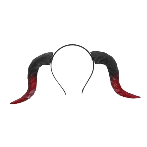ULDIGI Abnehmbares Teufelshörner Haarreif Halloween Kopfband aus Leichtem PU und Metall Komfortabel und Flexibel Geeignet für Karneval Cosplay Festliche Partys und Fotoshootings von ULDIGI