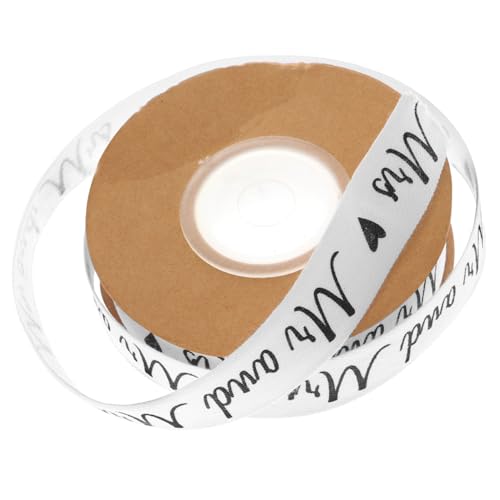 ULDIGI Baumwoll Geschenkband für Hochzeiten und Attraktives Hochzeitsdekorationsband mit Briefmusterdesign zum Verpacken Basteln und Scrapbooking ULDIGI Baumwoll Geschenkband für Hochzeiten und Attraktives Hochzeitsdekorationsband mit Briefmusterdesign zum Verpacken Basteln und Scrapbooking von ULDIGI